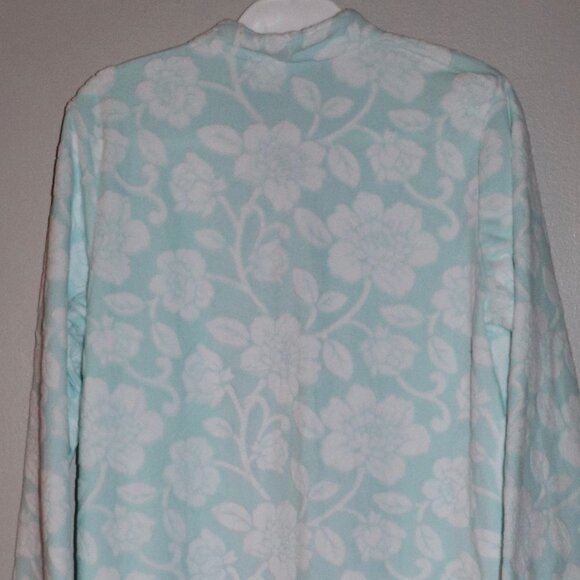 Charter Club Printed Floral Print Long Zipper Robe Size M - Picture 5 of 6